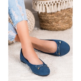 SHELOVET Ballerines décontractées bleu 1