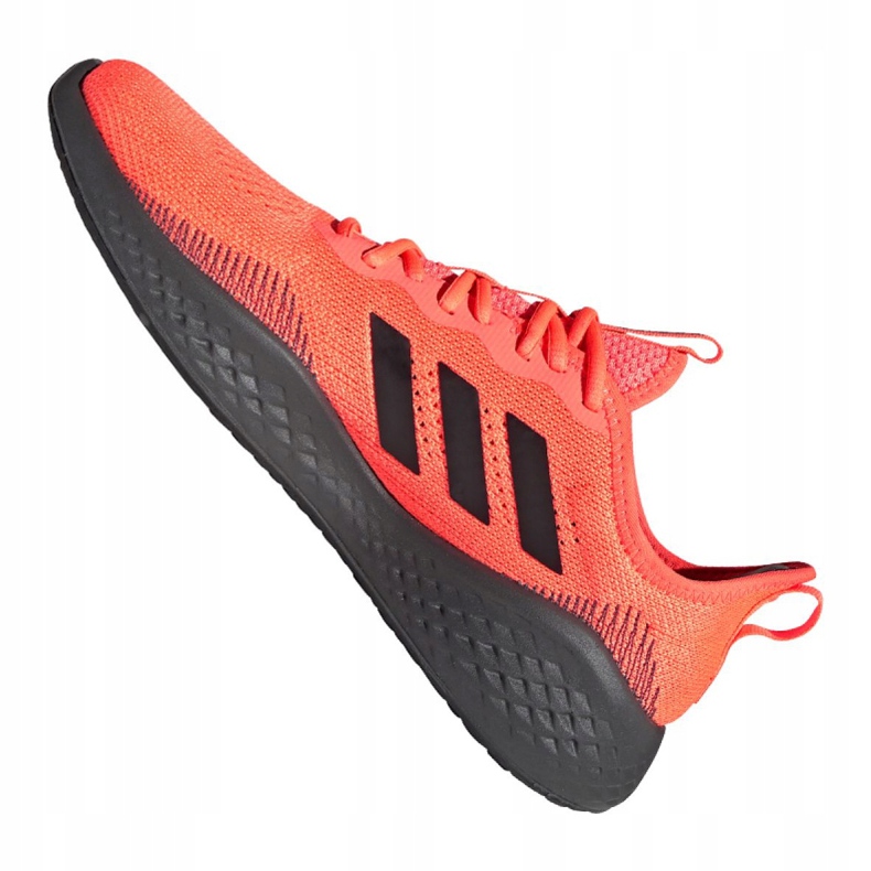 Chaussures de course adidas Fluidflow M EG3664 noir orange 2