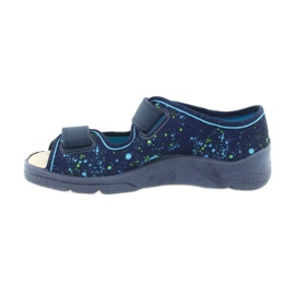 Chaussures pour enfants Befado 869Y142 bleu marin multicolore vert 2