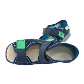 Chaussures pour enfants Befado 869Y142 bleu marine multicolore vert 5