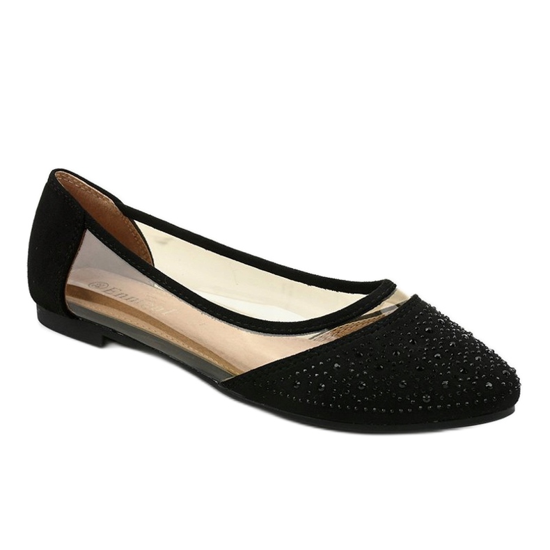 Ballerines noires transparentes B06-1 le noir 1