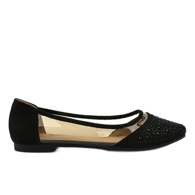 Ballerines noires transparentes B06-1 le noir 2