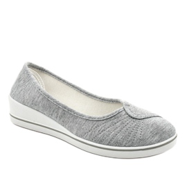 Baskets grises, talon compensé HC-03 1