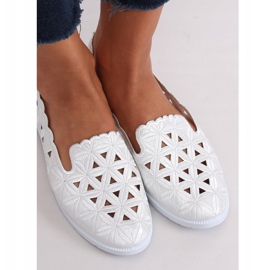 Ballerines ajourées blanches JX79P Blanc 2