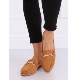 Mocassins femme camel T355P Camel brun 1