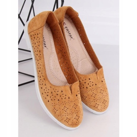 Camel ZA02P Ballerines ajourées camel brun 3