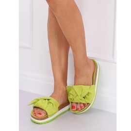 Chaussons vert femme vert SS116P Vert 3