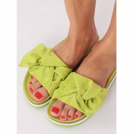 Chaussons vert femme vert SS116P Vert 1
