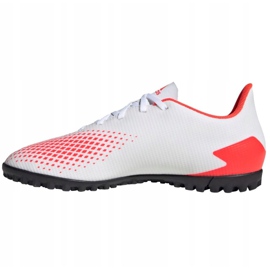 Chaussures de foot Adidas Predator 20.4 Tf M EG0925 rouge blanc 1
