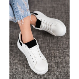SHELOVET Chaussures de sport décontractées blanc noir 1