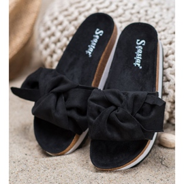 Seastar Pantoufles décontractées en daim le noir 3