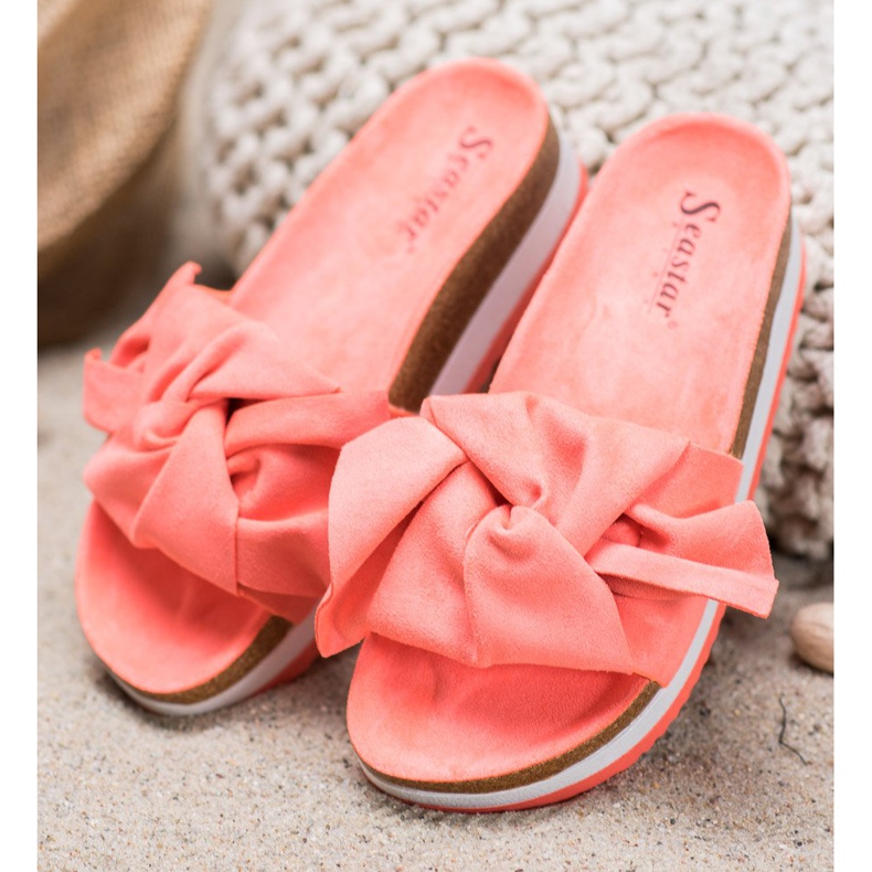 Seastar Pantoufles décontractées en daim multicolore orange 1