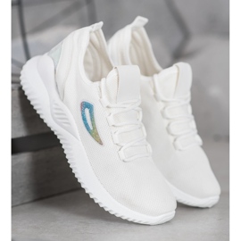 Baskets MCKEYLOR à sequins blanc 2