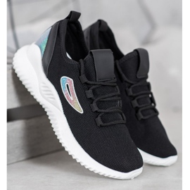 Baskets MCKEYLOR à sequins noir 1