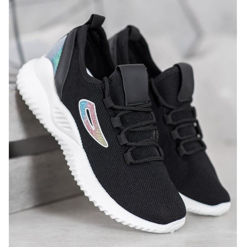 Baskets MCKEYLOR à sequins le noir 1