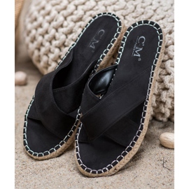 Cm Paris Pantoufles légères décontractées noir 1