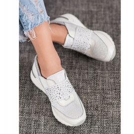 Baskets à enfiler avec cristaux VINCEZA blanc 2