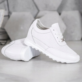 Baskets en cuir VINCEZA blanc 2