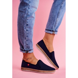 Espadrilles Femme Big Star Slip-on Bleu Marine FF276036 1