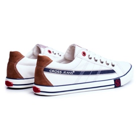 Baskets Homme Cross Jeans Blanc FF1R4042C blanche 1