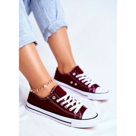 PS1 Baskets classiques marron pour femmes Omerta rouge 1