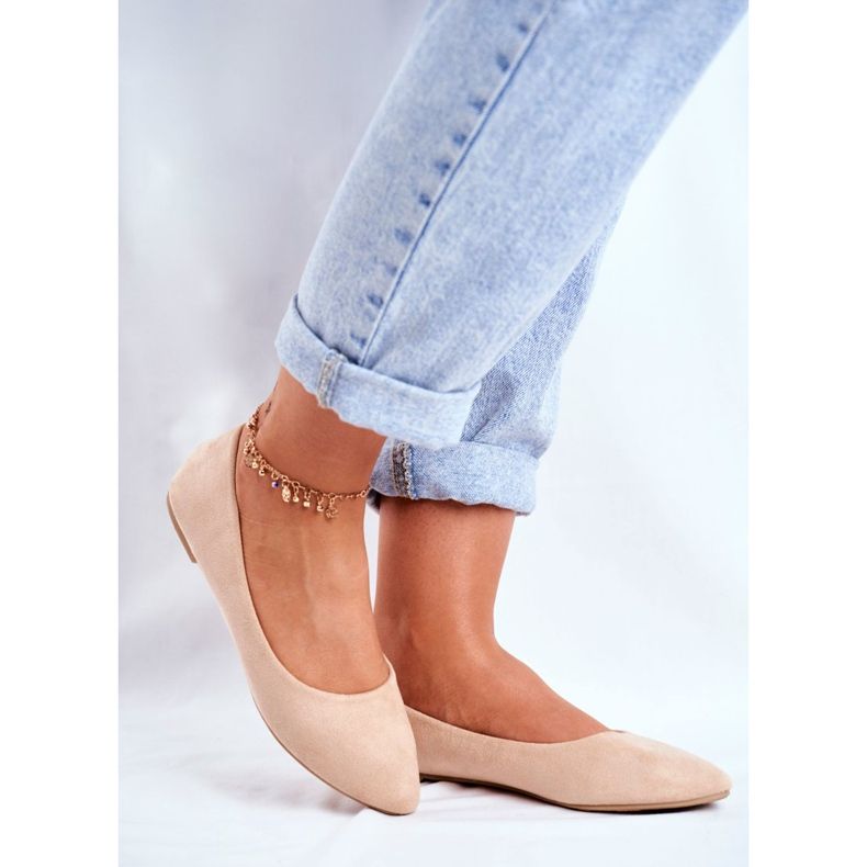 SEA Ballerines Femme Daim Beige Bueno 2