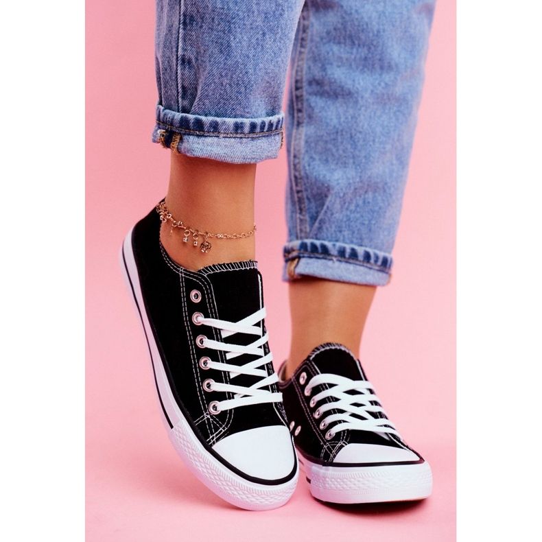 PS1 Baskets noires Omerta avec semelle blanche 2