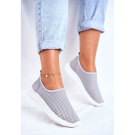SEA Chaussures Sport Slip-on Femme Gris Gestacio 1
