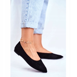 PS1 Ballerines Femme Eco-Suède Noir Bellissima 1
