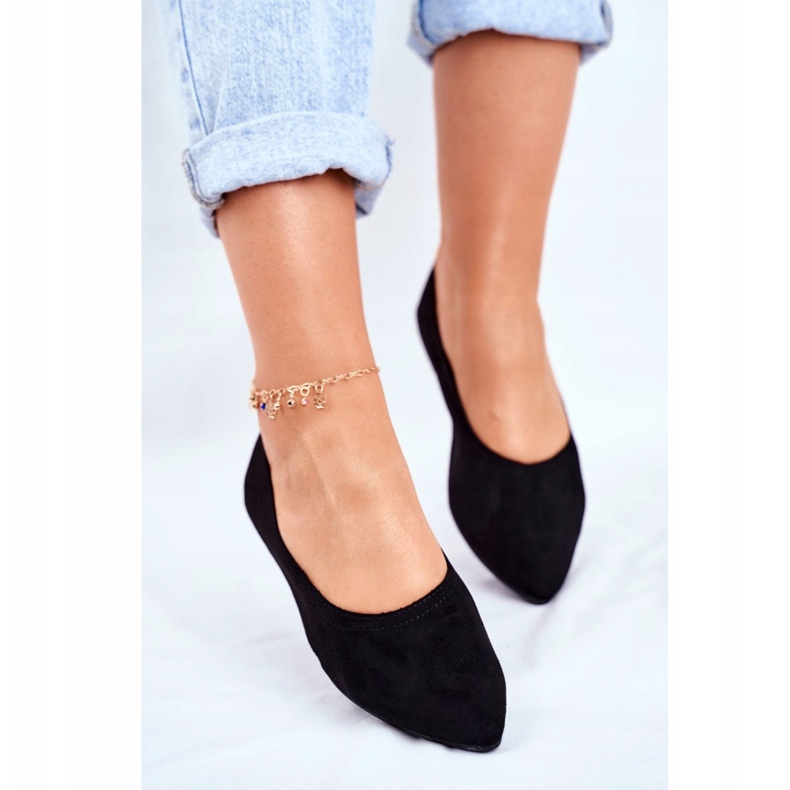 PS1 Ballerines Femme Eco-Suède Noir Bellissima 2