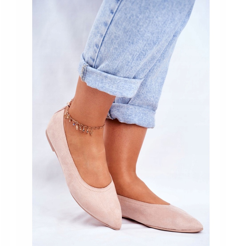 PS1 Ballerines Femme Eco-Suède Rose Bellissima 1