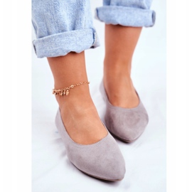 PS1 Ballerines Femme Eco-Suède Gris Bellissima 2