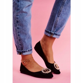 SEA Ballerines noires éco-suède pour femmes Montréal 1