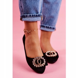 SEA Ballerines noires éco-suède pour femmes Montréal 2