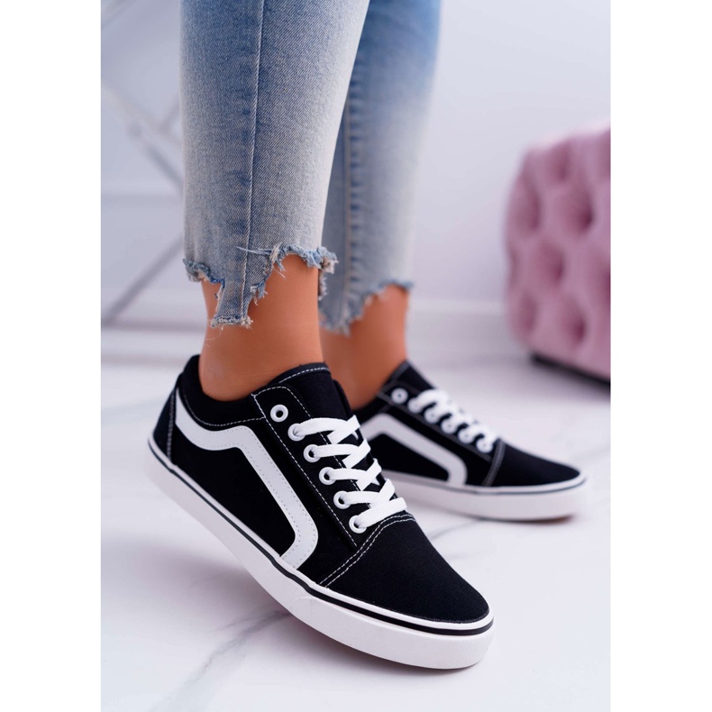 NEWS Baskets femme Bestro noires 1