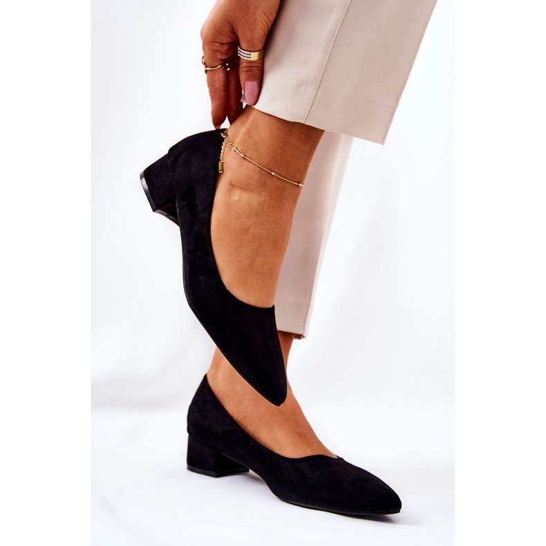 SEA Escarpins Classiques Femme Daim Noir Rheya le noir 2