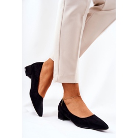 SEA Escarpins Classiques Femme Daim Noir Rheya le noir 4