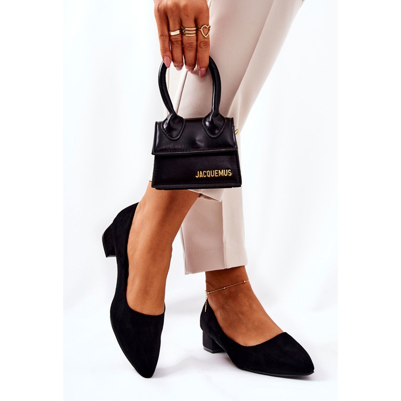 SEA Escarpins Classiques Femme Daim Noir Rheya le noir 1