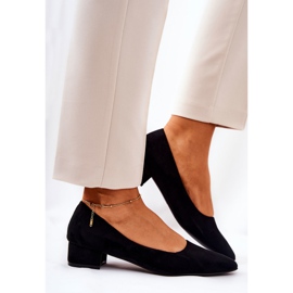 SEA Escarpins Classiques Femme Daim Noir Rheya le noir 3