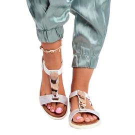 Sandales femme Evento argent 20SD14 2067 blanc gris 2