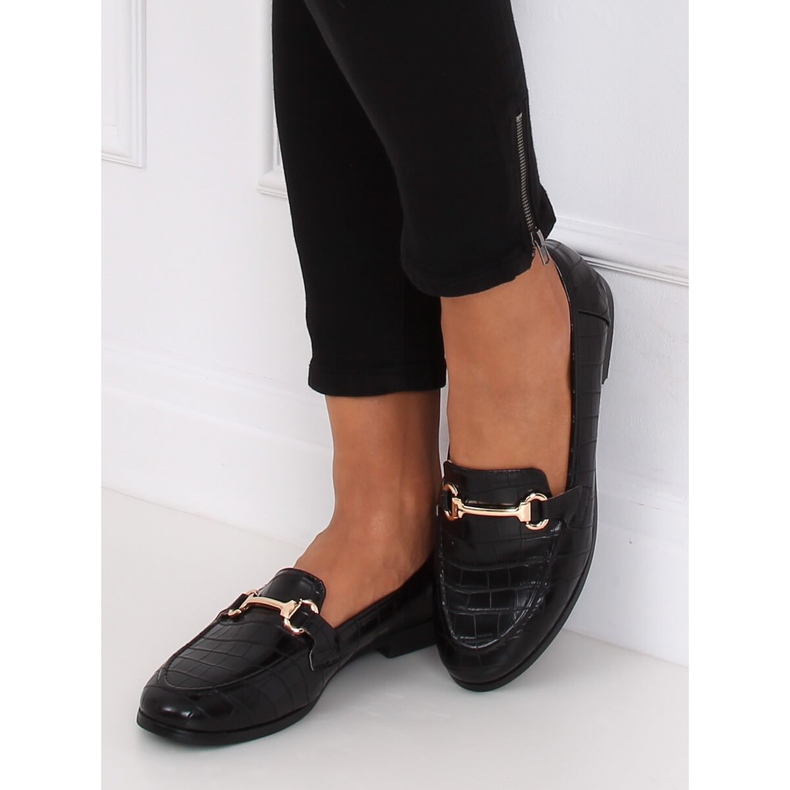 Noir Mocassins femme noirs T356P Noir le noir 1