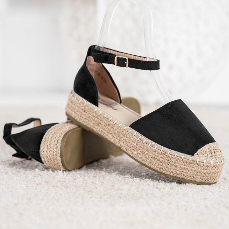 Seastar Espadrilles Noires Sur La Plateforme 2
