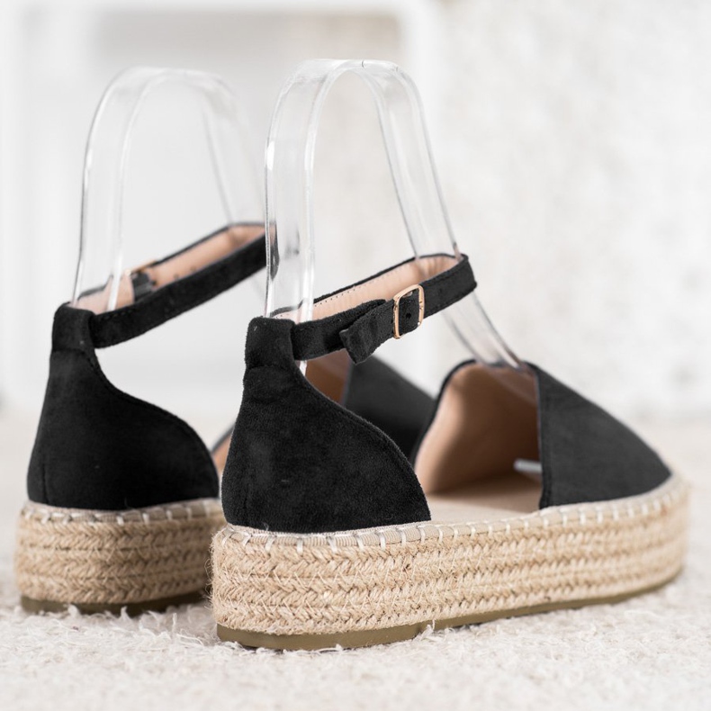 Seastar Espadrilles Noires Sur La Plateforme le noir 1