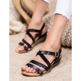 Mannika Chaussures compensées décontractées le noir 5