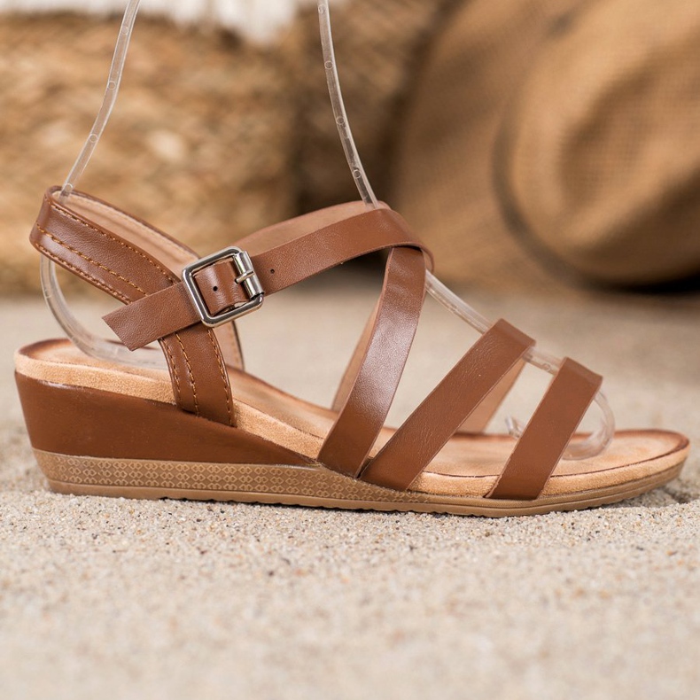 Mannika Chaussures compensées décontractées brun 1