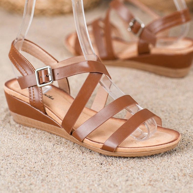 Mannika Chaussures compensées décontractées brun 2