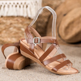 Mannika Chaussures compensées décontractées brun 3