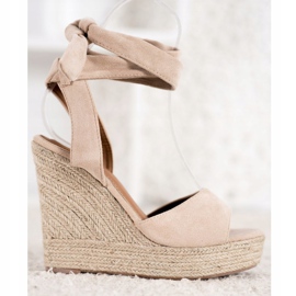 Seastar Espadrilles Sandales Sur Talons Hauts beige 2