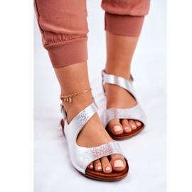 Sandales pour femmes Laura Messi Cuir 1116 Serpent Argent Vollare gris 2 Sandales pour femmes Laura Messi Cuir 1116 Serpent Argent Vollare gris 2