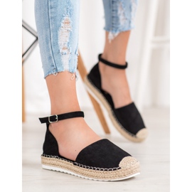 Seastar Espadrilles En Daim Avec Boucle le noir 4